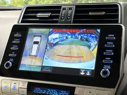 【パノラミックビューモニター】専用のカメラにより、上から見下ろしたような視点で360度クルマの周囲を確認することができます☆死角部分も確認しやすく、狭い場所での切り返しや駐車もスムーズに行えます。