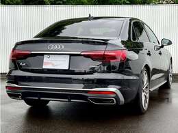 アウディの代表車でもあるA4セダン　基本的な車の形状で、シンプルで優雅なデザイン走り出せばこれまでのアウディの歴史を感じることができます。