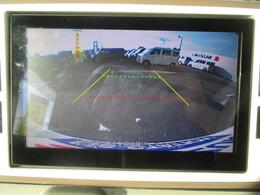 バックカメラも搭載☆ガイドラインも出るので安心して駐車出来ます☆