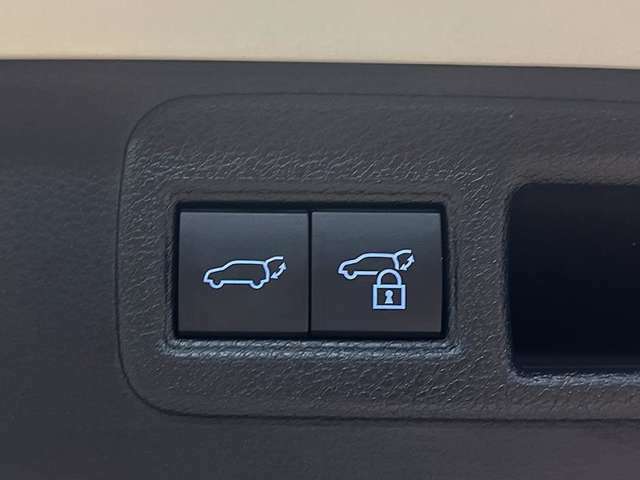 パワーバックドアです。荷物を持っていても、ボタンを押すだけで簡単に開閉ができます。