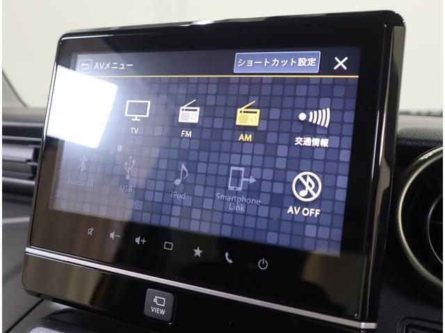 お出かけの強い味方☆フルセグナビ搭載！　AV機能：AM/FMラジオ・TV・CD・DVD・Bluetooth・USB