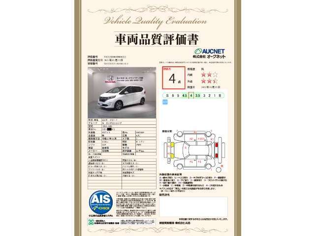 第3者機関によって車両状態証明書を発行しておりますので、状態の確認含めて安心、信頼、満足にお答えします。