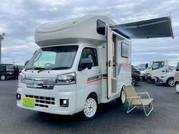 リヤTVモニター　MAXファン　サイドオープナー　前後スタビライザー＋リヤショック　リヤ5枚増しリーフスプリング　Fスプリング　JPSTAR-WIDE14インチアルミホイール＋ホイールスペーサーはオプション