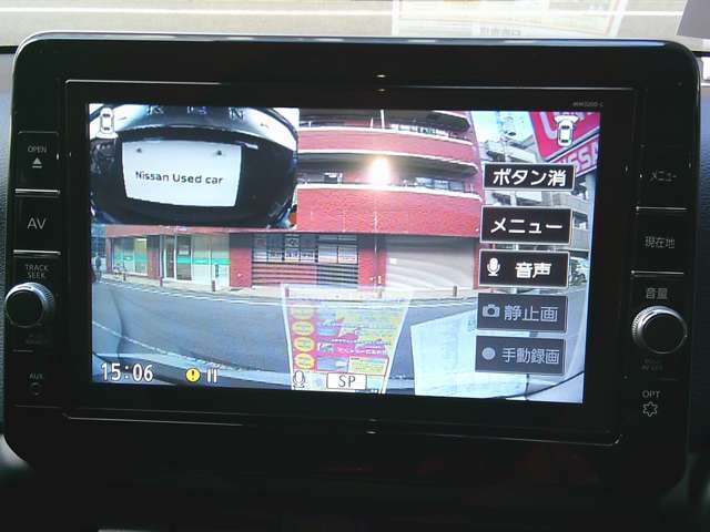 純正ドライブレコーダーの映像も映す事が可能です。