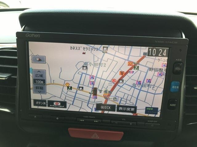 純正SDナビを搭載しています。ワンセグTV付きなので車内でテレビ番組を見ることも可能です。