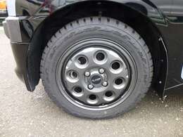 【オリジナルカスタム】JAOS14インチアルミホイール＋TOYO製オープンカントリーR/T（155/65R14）タイヤ装着