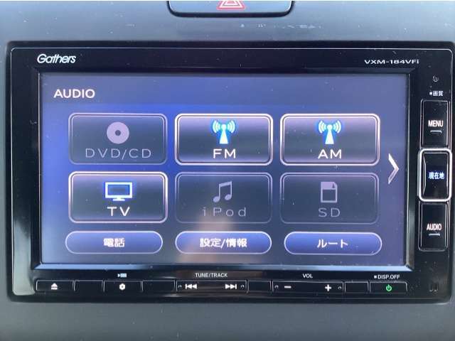 純正ギャザズナビ！TV視聴、DVD・CD再生、Bluetooth接続など対応！