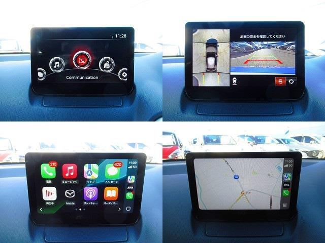 スマートシティブレーキ・BSM・全周囲カメラ・CarPlay・アンドロイドオート・純正15AW・コーナーセンサー・LEDライト・シートヒーター・ETC・スマキー・HUD・BSM・ETC・フロアマット