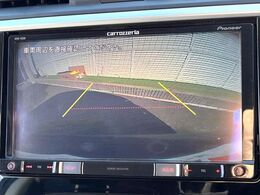 【バックカメラ】駐車時に後方がリアルタイム映像で確認できます。大型商業施設や立体駐車場での駐車時や、夜間のバック時に大活躍！運転スキルに関わらず、今や必須となった装備のひとつです！