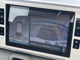 【パノラマモニター】専用のカメラにより、上から見下ろしたような視点で360度クルマの周囲を確認することができます☆死角部分も確認しやすく、狭い場所での切り返しや駐車もスムーズに行えます。