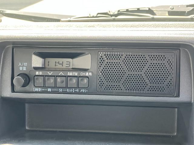 AM・FMラジオが付いているので、運転時も退屈しません。よく聴く局はあらかじめ登録しておけばワンタッチで選局できます♪