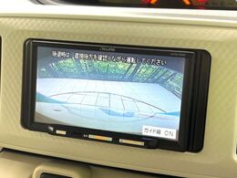 【バックカメラ】駐車時に後方がリアルタイム映像で確認できます。大型商業施設や立体駐車場での駐車時や、夜間のバック時に大活躍！運転スキルに関わらず、今や必須となった装備のひとつです！