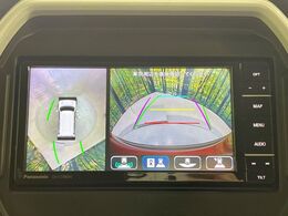 【全方位モニター用カメラ】専用のカメラにより、上から見下ろしたような視点で360度クルマの周囲を確認することができます☆死角部分も確認しやすく、狭い場所での切り返しや駐車もスムーズに行えます。