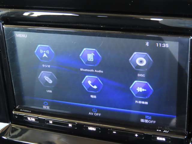 ナビメニュー★Bluetooth機能が付いていますのでスマホを繋げて音楽を聴くことができます♪