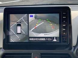 アラウンドビューモニター☆全方向見えるので駐車が苦手な方も安心です。