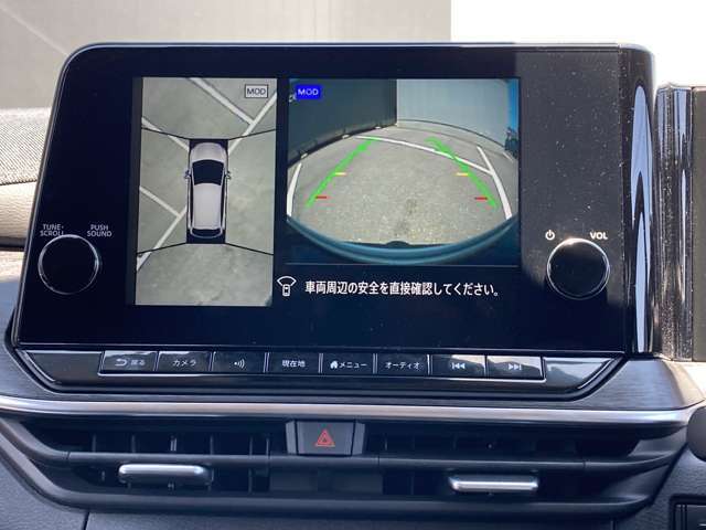 アラウンドビューモニター☆全方向見えるので駐車が苦手な方も安心です。