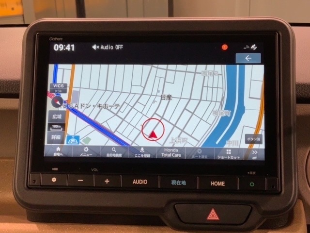 ギャザズナビ搭載です。知らない道も安心ですね！