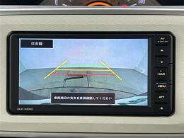 【バックモニター】後ろのカメラの映像をモニターに映し出すことができます！後方の見えない死角や、障害物との距離感をしっかり確認することができます！駐車が苦手な方におすすめです