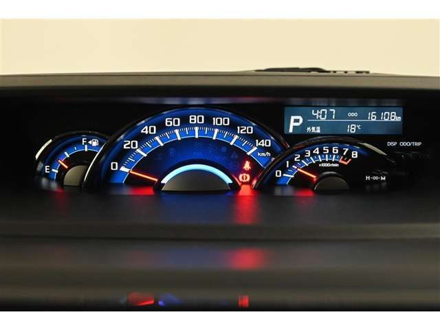 大型3眼センターメーターです。