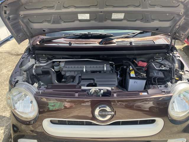 納車の際はベルト類バッテリー、オイル、エレメントなどすべて交換致しますのでご安心ください。