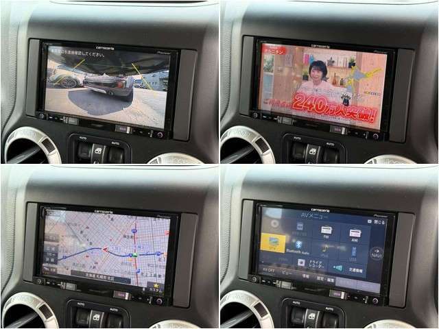 carrozzeria楽ナビ、7V型地上デジタルTV/DVD/CD/Bluetooth/SD、AV一体型メモリーナビゲーション！