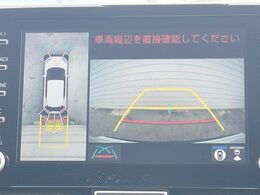 【パノラミックビューモニター】専用のカメラにより、上から見下ろしたような視点で360度クルマの周囲を確認することができます☆死角部分も確認しやすく、狭い場所での切り返しや駐車もスムーズに行えます。