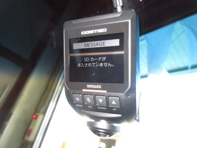 コムテック製ドライブレコーダー付き。（HDR360G）