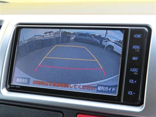 車庫入れもお任せのバックカメラ付き！
