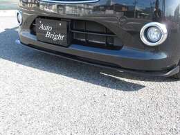 フロント・サイドとエアロを取付けました！フロントは社外Stage21製のセレブリップスポイラー新品を取付です！