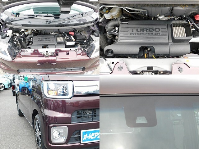 エンジンルーム　ターボ車　ヘッドライト　フォグライトです。