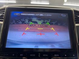 【バックカメラ】駐車時に後方がリアルタイム映像で確認できます。大型商業施設や立体駐車場での駐車時や、夜間のバック時に大活躍！運転スキルに関わらず、今や必須となった装備のひとつです！
