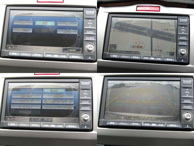 純正HDDナビ・ワンセグ・CD・DVD・ミュージックプレイヤーの接続が可能です。バックカメラ付きなので、バック駐車も安心です。