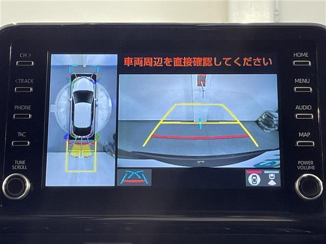 ◆【パノラミックビューモニター】クルマを真上から見下ろした視点で駐車をサポートします！クルマの斜め後ろや真横など、いち早く障害物に気が付くことができます。