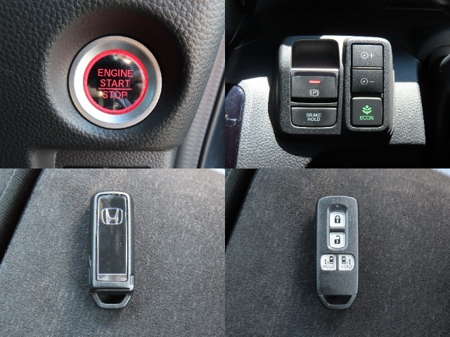 ☆ECONモード☆車全体を低燃費モードに自動制御☆ホンダスマートキー☆ポケットやバックに携帯していればボタン一つで施錠＆解除☆