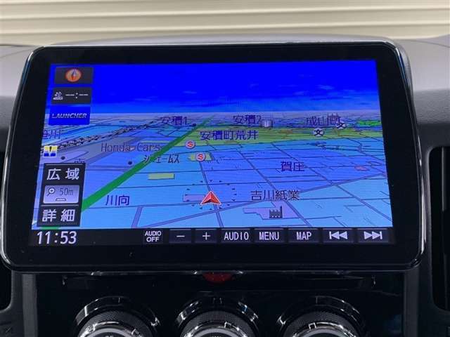 メモリーナビを装備。お出かけラクラク