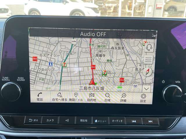 純正ナビはオーディオも充実です。