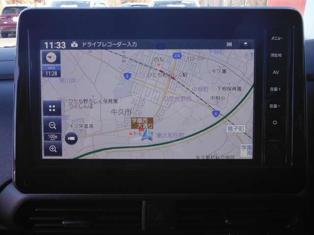 日産純正ナビ装着。操作しやすいので毎日のお出かけも安心。