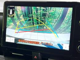 【バックカメラ】駐車時に後方がリアルタイム映像で確認できます。大型商業施設や立体駐車場での駐車時や、夜間のバック時に大活躍！運転スキルに関わらず、今や必須となった装備のひとつです！
