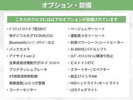 オプション多数装備！オプションの詳細はスタッフまでお気軽にお問い合わせください！