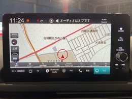 大画面の純正ナビゲーション