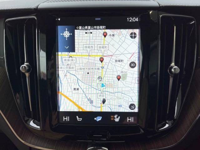 【9インチタッチスクリーン純正HDDナビ】「Apple　Car　Play」「Android　Auto」対応のボルボ先進ナビゲーション「SENSUS」。最新地図データへ無料更新してお渡しします。