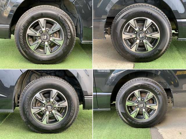 足元はヨコハマ「アイスガード iG91」スタッドレスタイヤを装着済みで、冬道も安心です。