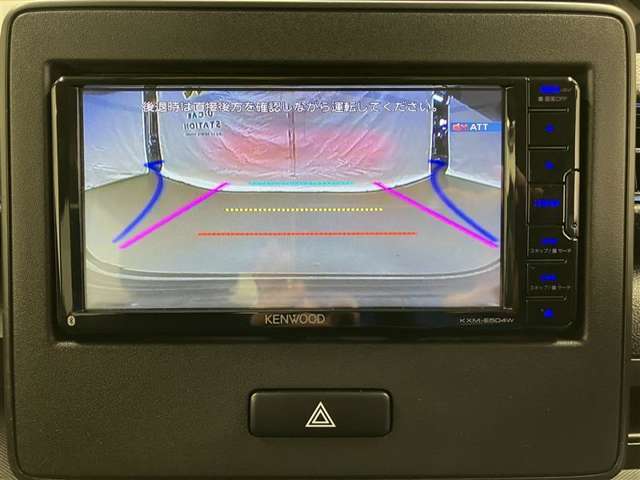 バックガイドモニターで、後方を確認しながら安心して駐車することができます。運転初心者も熟練者も必須の機能ですよ！