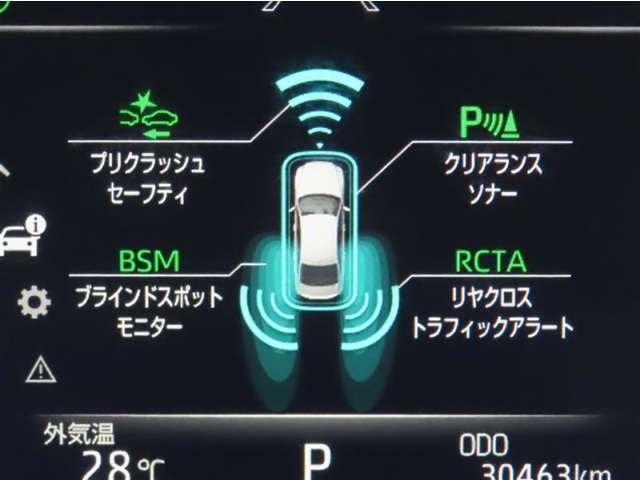 安全装備が充実しています。
