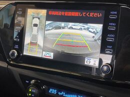 【パノラミックビューモニター】専用のカメラにより、上から見下ろしたような視点で360度クルマの周囲を確認することができます☆死角部分も確認しやすく、狭い場所での切り返しや駐車もスムーズに行えます。