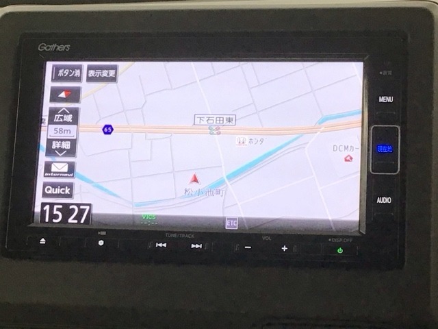 ギャザズナビ搭載です。知らない道も安心ですね！