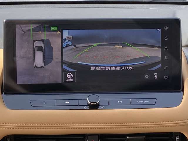 車の上から見下ろしたような360度見えるアラウンドビューモニター搭載してます！狭い駐車場や暗い場所でも安心して駐車出来ます！
