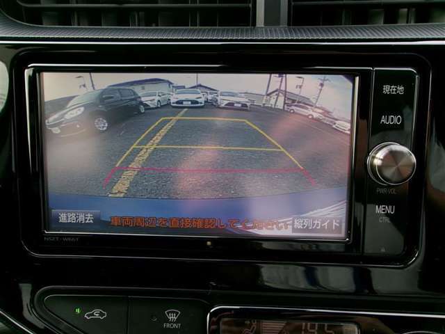バックモニター装備！駐車時等に活躍♪　ガイドライン付きで、自信が無くても　O.K（＾＾）　一度体験すると、無くてはならないものですよ☆