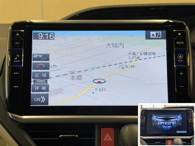 ナビ付きです。目的地を設定すれば、初めての場所でも簡単に行くことが出来ます。☆オープニング画面がカッコイイです！☆