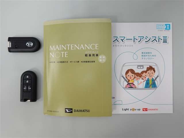 取扱説明書は欠品ですが、スペアキーは揃っています。
